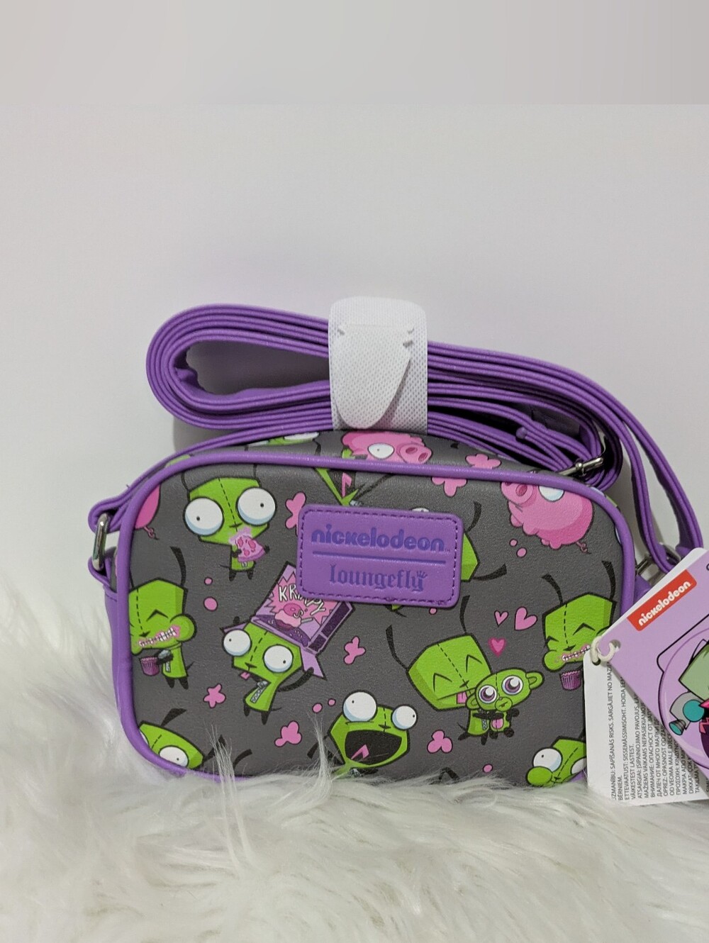 Loungefly Invader Zim GIR & Pig Crossbody Bag Mini Purse New With Tags